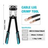 DURATECH Battery Cable Lug Crimping Tool with Wire Cutter-Wire Crimper