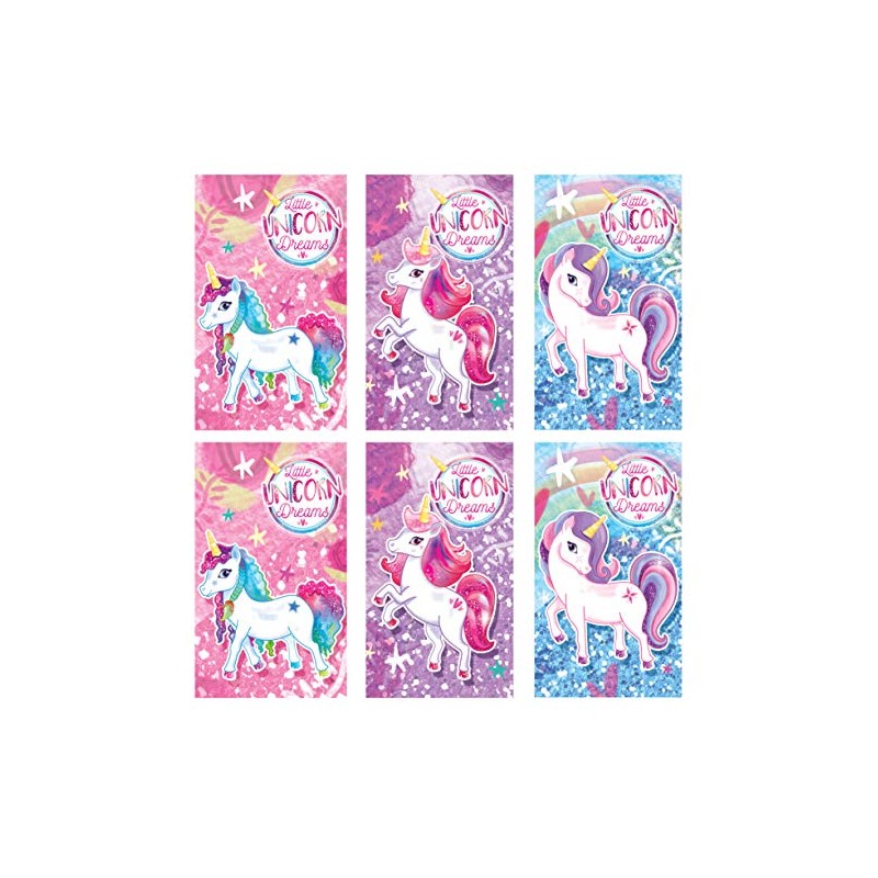 Assorted Unicorn Mini Notebooks - Pack of 12