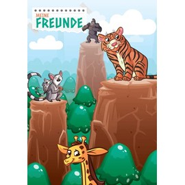 Meine Freunde: Wilde Tiere und Waldtiere Freundebuch - Freundschaftsbuch für Mädchen und Jungen in der Grundschule