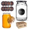 KADAX Honey Jars, 900 ml, Preserving Jars with Fi82 mm
