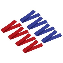 PATIKIL Towel Bands, 8 Pack Stretchable Towel Clips Cruise Essentials Windproof Beach Towel Straps for Beach Cruise Pool Chairs, Blue, Red