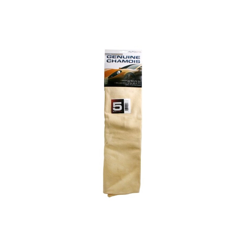 AutoSpa 40206AS Genuine Full Skin Chamois, 5 sqft , Black