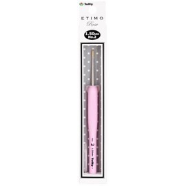 Tulip TEL-02E Alloy Steel Crochet Hook, Pink, One Size