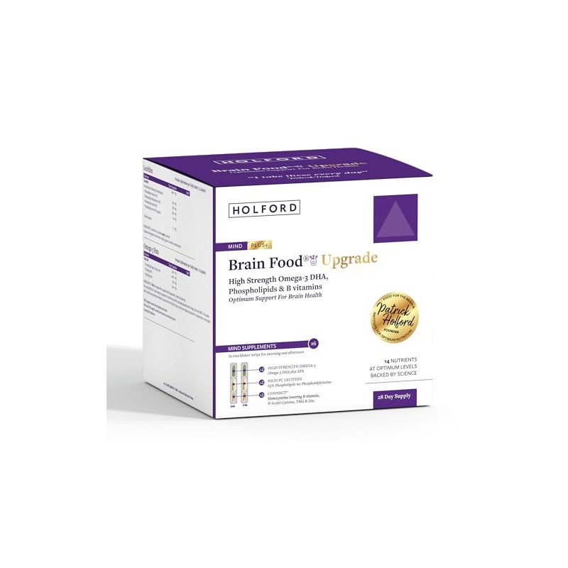 PATRICK HOLFORD Brain Food Upgrade Pack/Comprehensive Daily Brain Supplement Programme