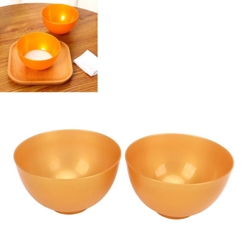10pcs Mask Bowl Golden Plastic Reusable Lightweight Facial Mask Mixing