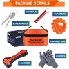 6-Pack LED Road Flare Emergency Kit with Magnetic Base &