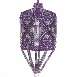 Orchid Beaded Tassel Mill Hill Cross Stitch Charmed Ornament Kit
