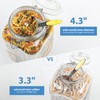 2 Pack 1 Gallon Square Super Wide-Mouth Glass Jars with