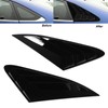 2PCS Rear Side Window Louver Gloss Black Sporty Look Scratch