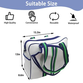 Pickleball Bag （15.75 * 13.39in），Pickleball Bags for Women （Portable or Shoulder），Cute Pickleball Bags（Portable Fashion, Simple and Versatile）