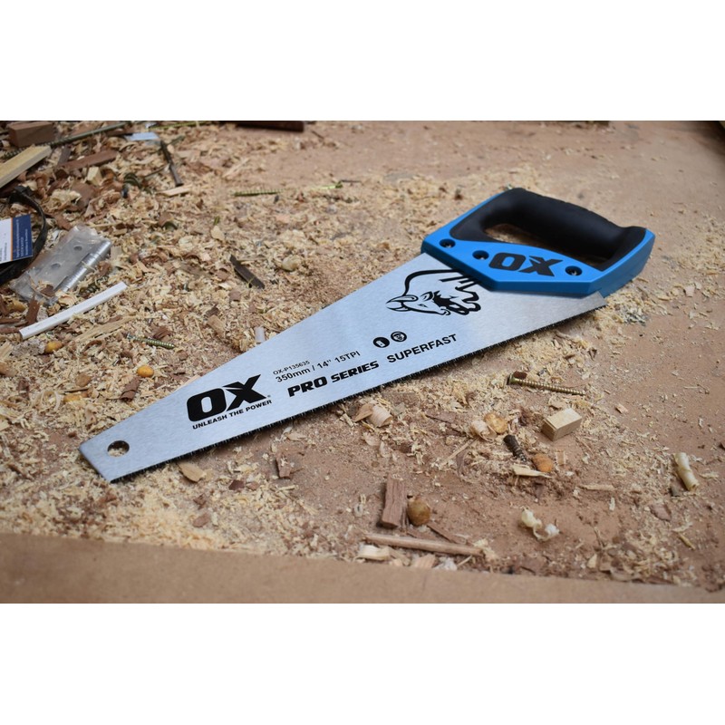 OX Pro 350mm Toolbox Hand Saw, Double Ground Premium Quality