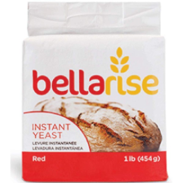 Bellarise (Red) Instant Dry Yeast - 1 LB Fast Acting Instant Yeast for Bread