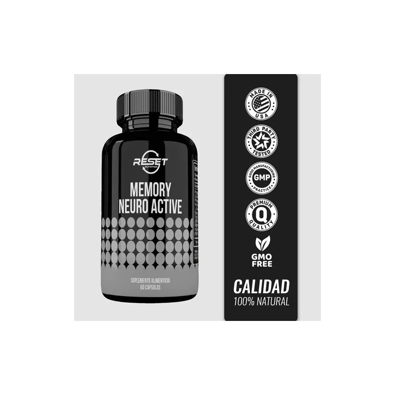 Reset Nutrition Memory Neuro Nootrópico Memoria Enfoque 60c