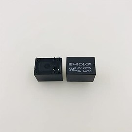 MESKEL 10Pcs/lot Relay HJR-4102-L-05V HJR-4102-L-12V HJR-4102-L-24V HJR 4102 L 12V 5VDC 12VDC 24VDC 6PIN 3A (Size : HJR-4102-L-05V)