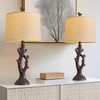 OYEARS 25" Farmhouse Table Lamp Set of 2 for Living