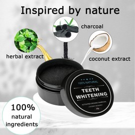 2 Pieces Teeth Whitening Powder - Teeth Whitening Powder Natural Coconut Activated Carbon Teeth Whitening Teeth Cleaning For White Teeth 2 Packs Toothpaste Free