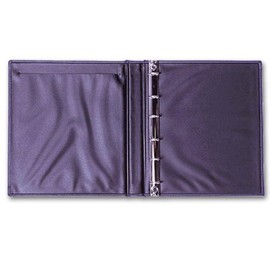 EGP Duplicate Deskbook Checks Cover, 6 Rings, 7 3/4" x 8 7/8", Black