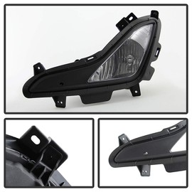 ACANII - For 2014-2016 Hyundai Elantra Bumper Fog Lights Lamps w/Switch Assembly Replacement Driver & Passenger Side