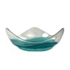 Tupperware Eleganzia Eleganza Clear Serving Bowl Turquoise / Green