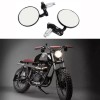 KEEPDSGN Universal Round Covex Mirrors For Cafe Racer Motorcycle Bar