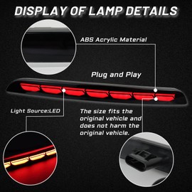 PGTOPONE Smoked LED Rear Reflectors Fog Brake Tail Light Lamps Turn Signal Light Plug and play Compatible with Honda CIVIC 11th 2021 2022 2023 LX EX Touring Sport Sedan Accessories