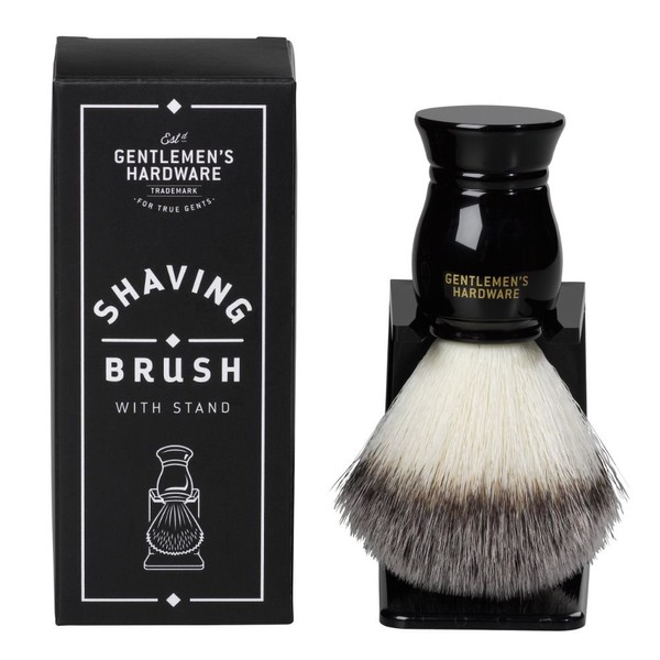 Gentlemen's Hardware Apothecary Synthetic Shaving Brush with Stand