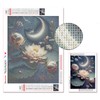 Huacan Diamond Painting Kits for Adults,Full Round Drill Lotusflower Moon