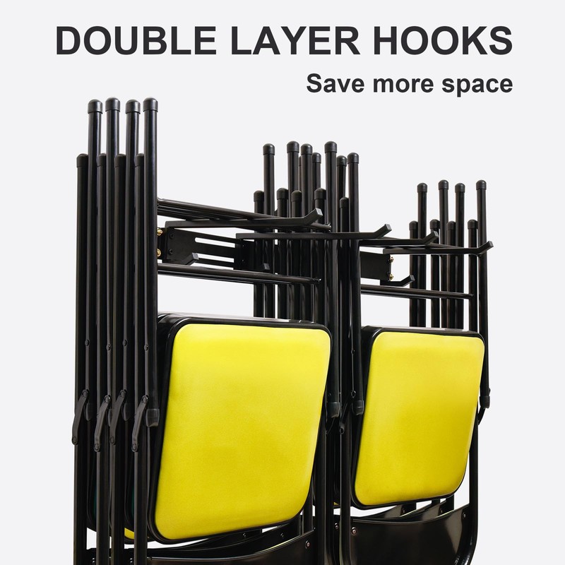 Gliretiky Folding Chair Hooks Wall Mounted Garage Storage Hooks Organising