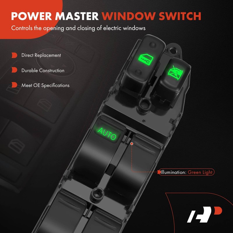 A-Premium Master Power Window Switch Compatible with Toyota Land Cruiser