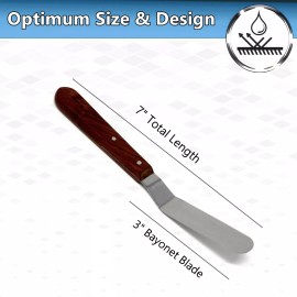 A2Z Scilab 6Pc Offset Angled Icing Spatula Pastry Frosting Filling Spreader Stainless Steel