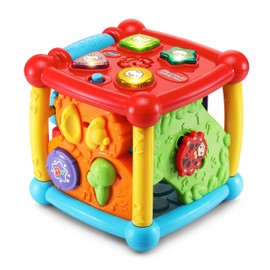 VTech Busy Learners Cubeta de Actividades, Busy Learners, Regular, 6.22 x 6.22 x 6.46 Inches