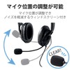 エレコム ヘッドセット マイク USB 両耳 オーバーヘッド 片出しケーブル 1.8m HS-HP28UBK