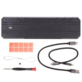 M.2 NVME SSD Enclosure USB 3.1 10Gbps Supports 2TB Plug and Play SSD Enclosure for Windows 8 10 for Linux for 2280 SSD