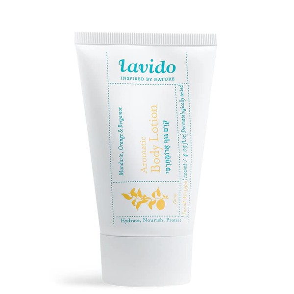 Lavido - Aromatic Natural Body Lotion | Clean, Non-Toxic Skincare (Mandarin, Orange & Bergamot, 4 fl oz | 120 ml)