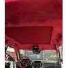 Teemall Red Suede Headliner Fabric with Foam Backing Automotive Roof