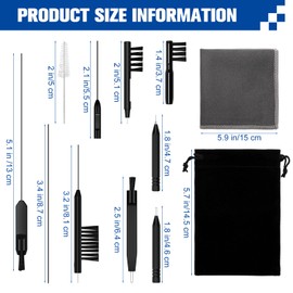 Hearing Aid Cleaning Tools, Windspeed 12 PCS Hearing Aid Cleaning Kit for Hearing Aid Accessories Include Hearing Aid Cleaning Brush Ventilation Rod Screwdriver Storage Bag