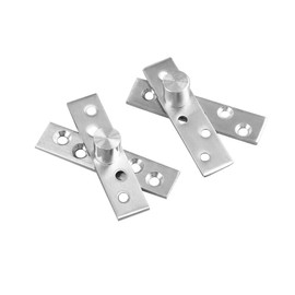 MGAYTYOAG Hinges 360 Degree Rotation Axis 75/150mm Rotating Hinges Location Shaft Up and Down Door Hidden Pivot Hinge Stainless Steel (Color : M)