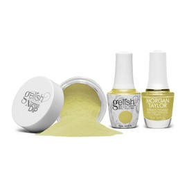 Gelish & Morgan Taylor Fall Collection Living Our Life Trio - 15ml Gel & Lacquer & 1.5oz Xpress Dip N Brush Powder, Long-Lasting, High-Shine, Chip-Resistant, Vibrant (Main Street Magic)