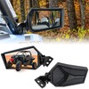 SAUTVS Adjustable Rearview Side Mirrors for Polaris RZR XP 1000