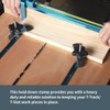POWERTEC 71389-P2 T-Track Mini Hold-Down Clamp, 3-5/8" L x 3/4"