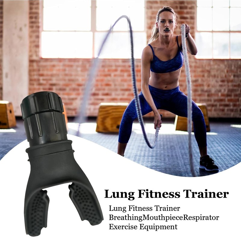 BRITECO Breathing Exerciser Trainer, Adjustable Resistance Lung Exerciser, Compact Respiratory