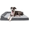 Furhaven Orthopedic CertiPUR-US Certified Foam Pet Beds for Small, Medium,