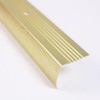 3 FT - Hammered Satin Gold Finish Stair Nosing 1