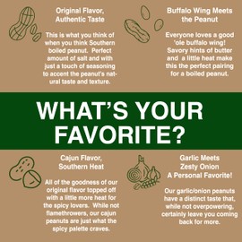Boiled Peanuts Kit | Contains Premium In Shell Peanuts, Salt, and Unique Seasoning Blend in a Muslin Cooking Bag | 4 Kits - 1 of Each Flavor