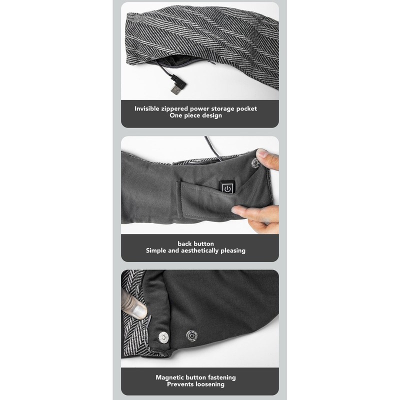 Heating Scarf 3 Levles Temperature Control USB Warm Heated Scarf