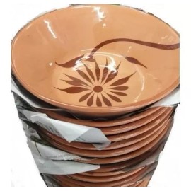 Yuliana Plato Para Pozole Pozolero Tipo Barro Caja De 6 Piezas