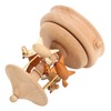 Cute Music Box Wooden Rotating Musical Box Wood Crafts Birthday