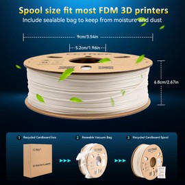 CCTREE High Speed TPU Filament 1.75MM, Soft TPU Flexible 3D Printing Filament Shore 95A,1kg Spool, Dimensional Accuracy +/- 0.03mm for Bambu lab 3D Printer Glow in Dark Green