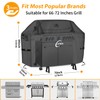 Kipiea Upgrade BBQ Grill Covers 70 inch, Heavy-Duty BBQ Covers,
