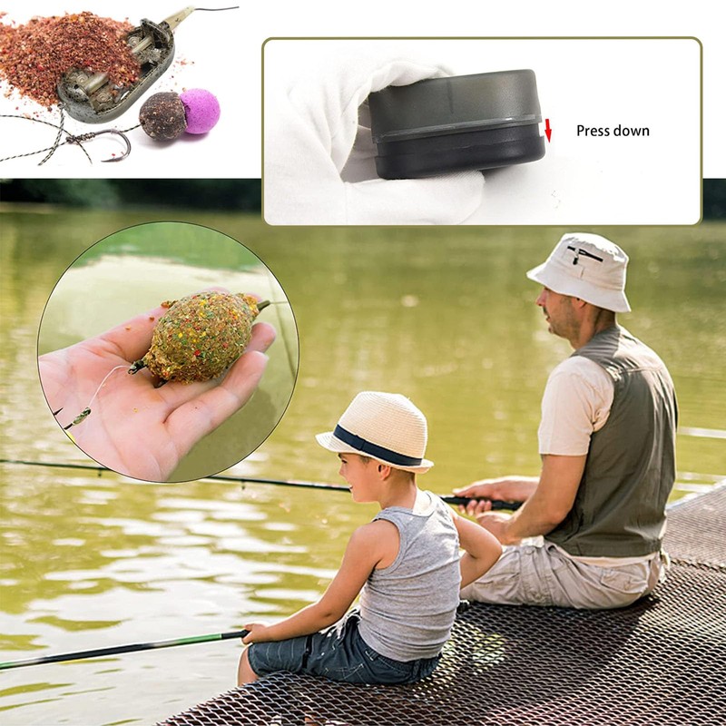 Funmo 6 Pcs Fishing Feeder,Carp Fishing Feeders,Fishing Quick Release Method,In